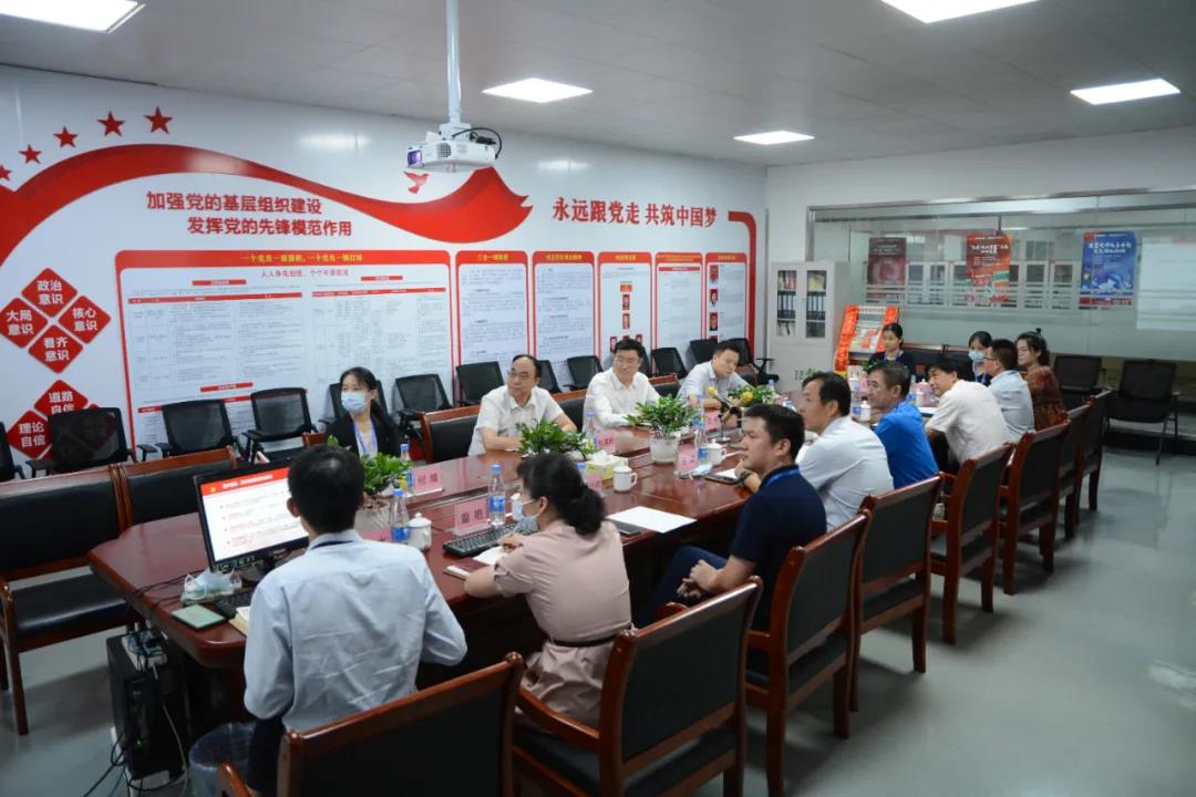 广晟公司党委委员、副总司理刘伟带队赴南宫NG娱乐光电、有色集团南储公司调研检查